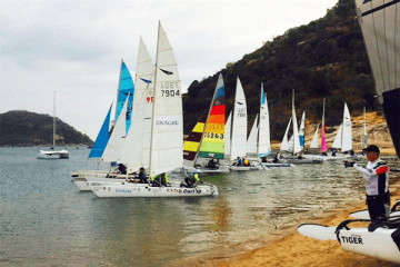 Catamarans on Lake Malawi