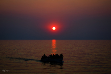 Sunset over Lake Malawi