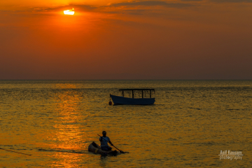 Sunset over Lake Malawi