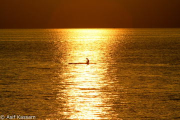 Sunset over Lake Malawi