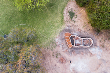 Aerial Shot of Nyala Lodge, Lengwe National Park